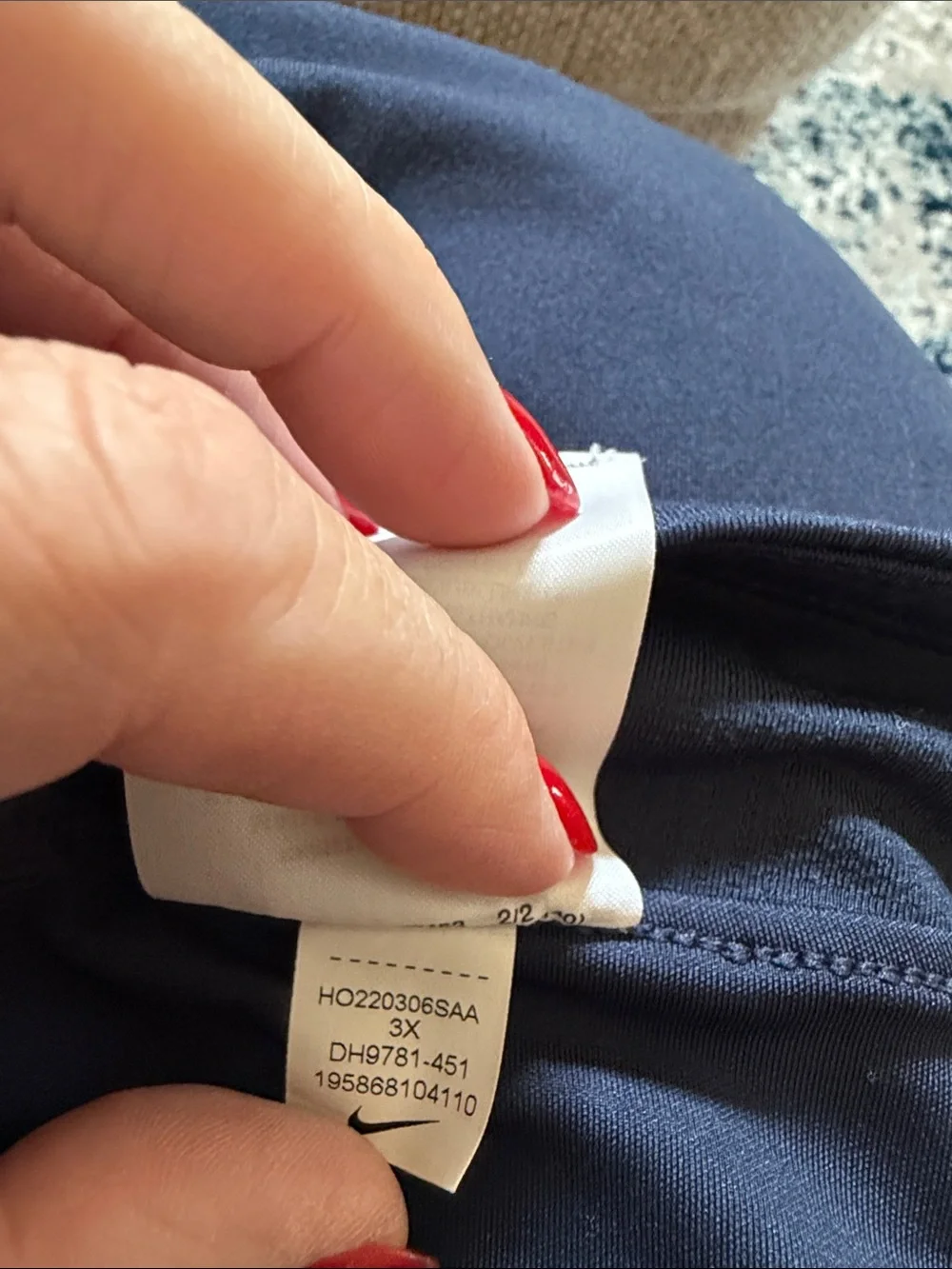 Nike Navy Blue Athletic Skort with Swoosh (57)